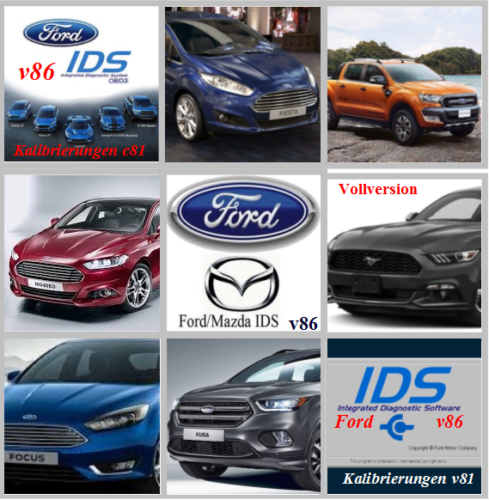 Ford IDS Version 86 mit Kalibrierungsdaten C81