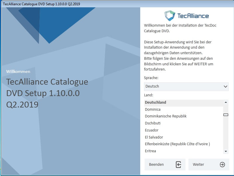 Teile-Katalog Tec-Alliance 2Q.2019 , Vollversion fertig installiert
