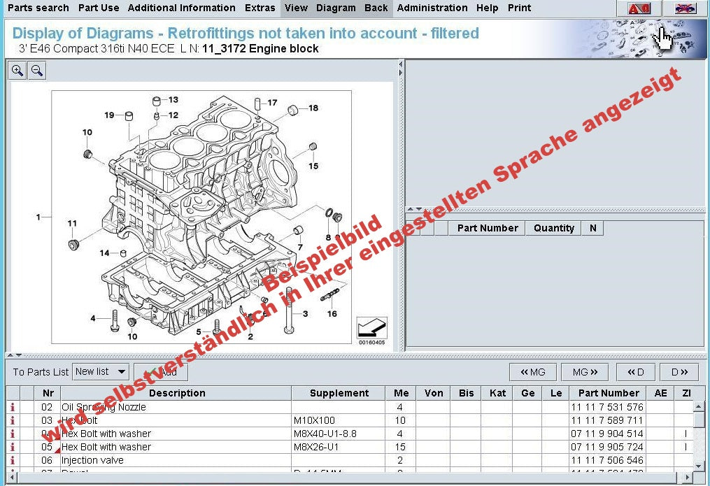 BMW ETK/EPC 10.2018 neuester Ersatzteilkatalog v. 3.1.80 inkl. globale Preisdatei