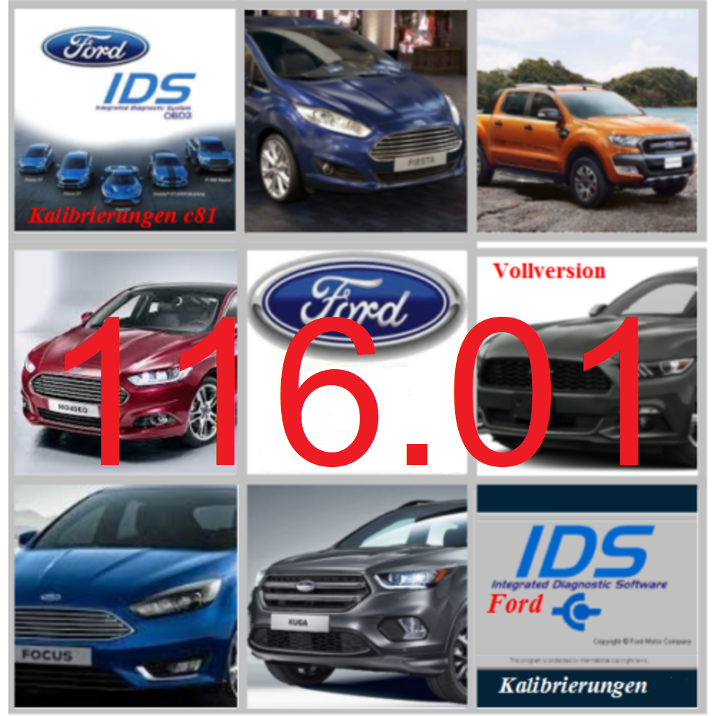 Ford IDS 116.01 + Kalibrierung C 81 Vollversion, Diagnosesoftware, Stand 12.2019