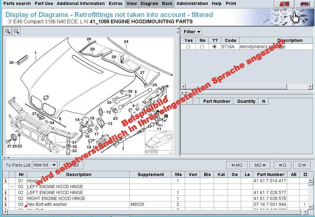 BMW ETK/EPC 10.2018 neuester Ersatzteilkatalog v. 3.1.80 inkl. globale Preisdatei