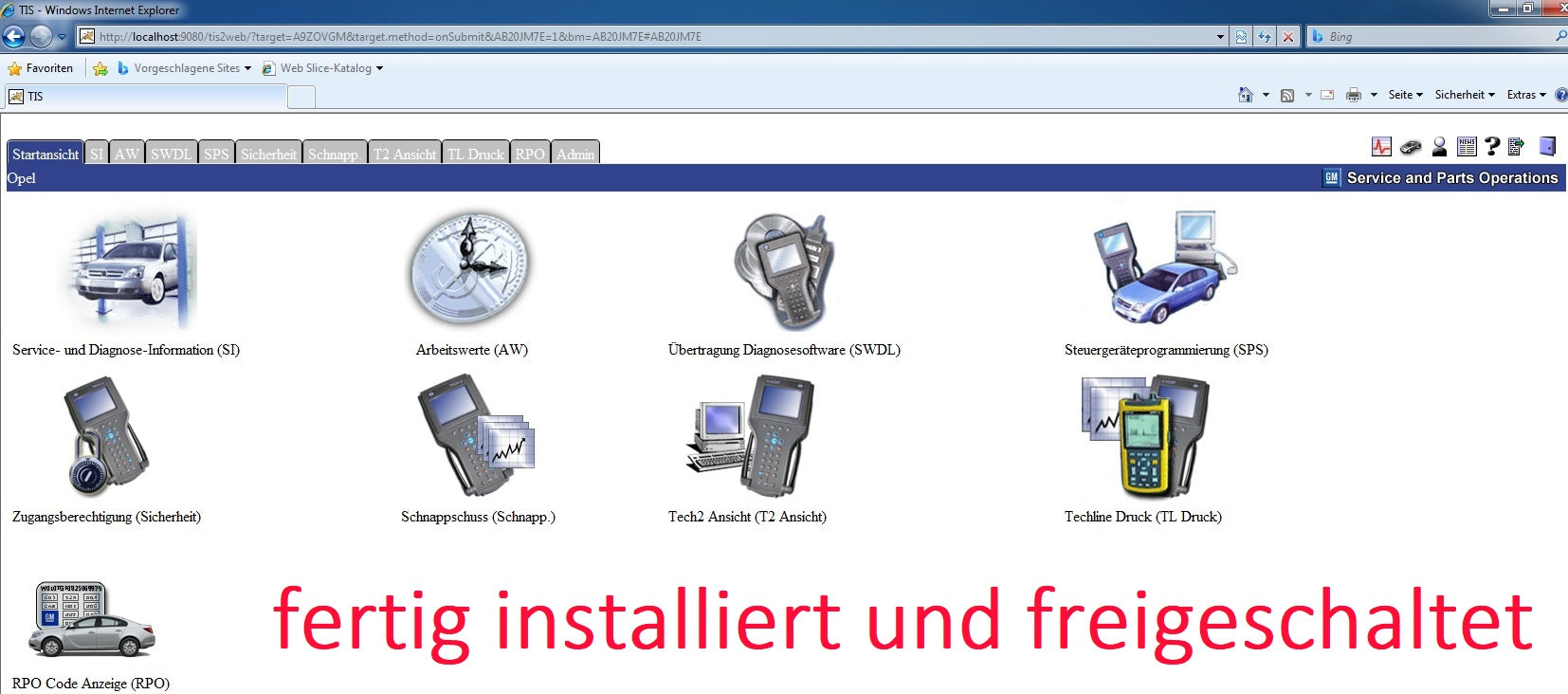 Opel Vauxhall Global TIS v36.0 V32 Reparaturanleitungen, (Stromlaufpläne nur teilweise) usw., fertig installiert und freigeschaltet. Kein Ablauf