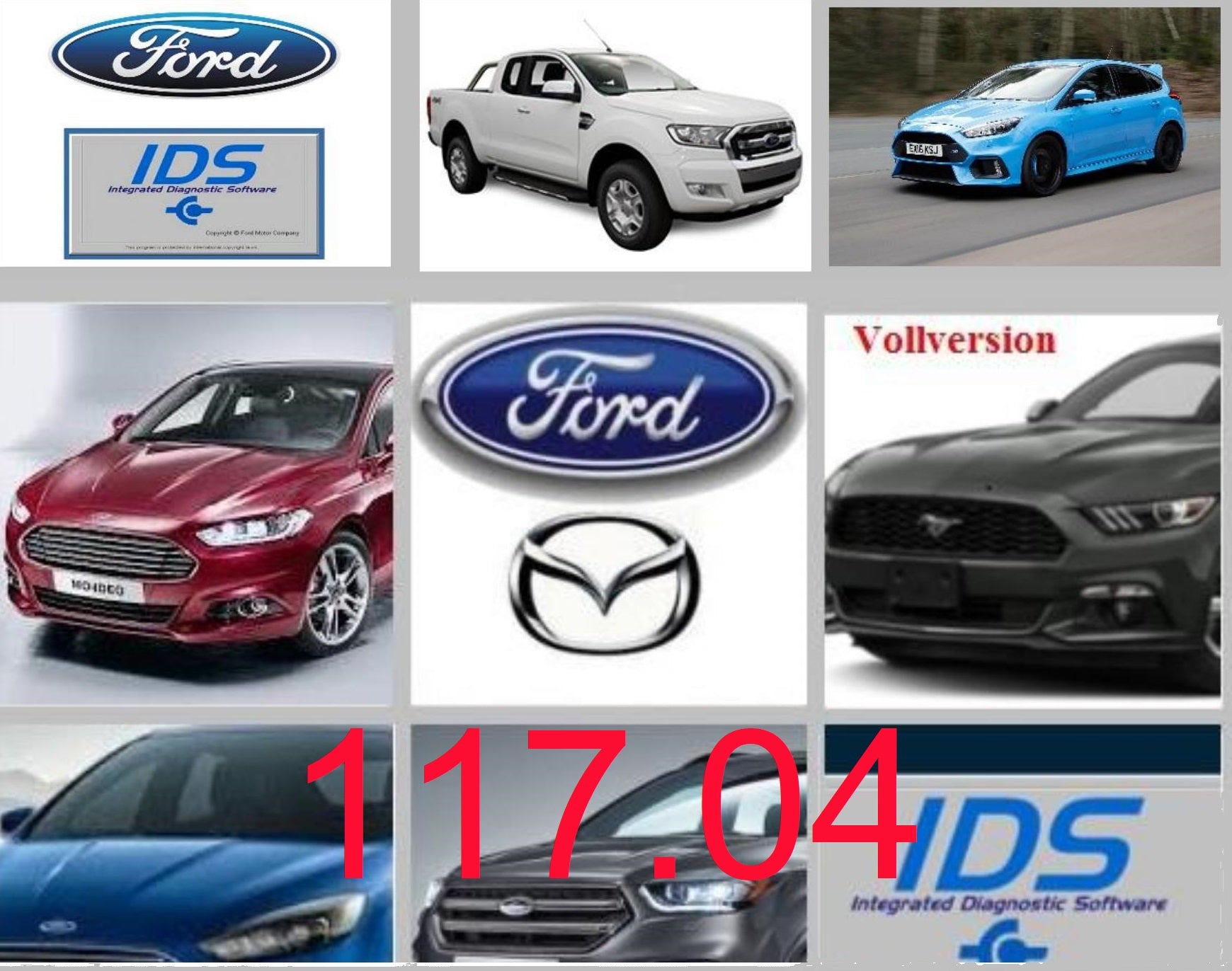 Ford IDS 117.04 + Kalibrierung C 81 Vollversion, Diagnosesoftware, Stand 04.2020