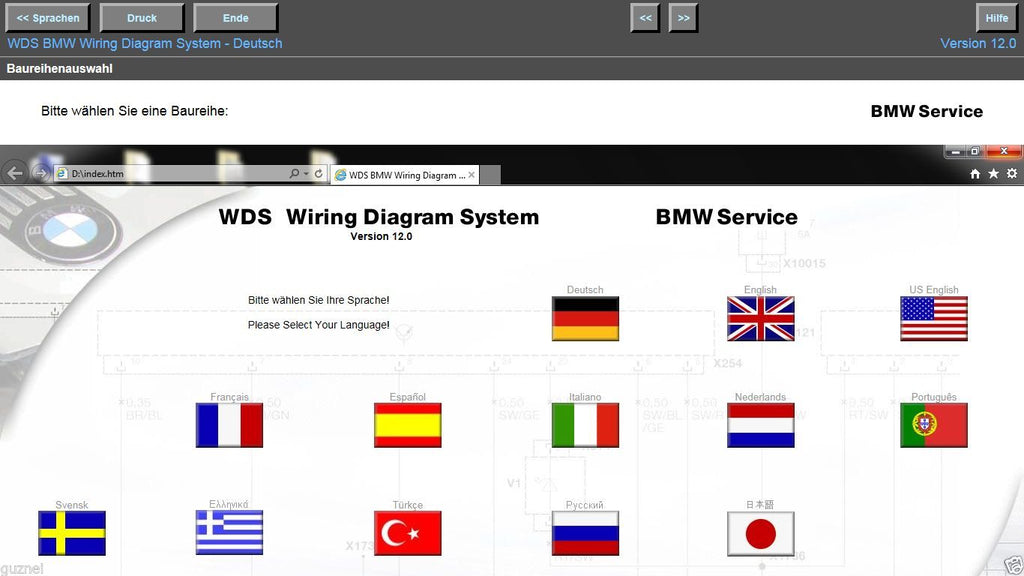 BMW WDS 12.00 Letzte Erschienene Version in Deutsch