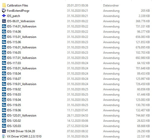 Ford IDS 120.03 + Kalibrierung C 91 Vollversion, Diagnosesoftware, Stand 12.2020