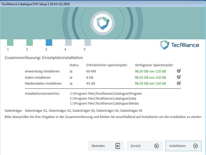Teile-Katalog Tec-Alliance 2Q.2019 , Vollversion fertig installiert