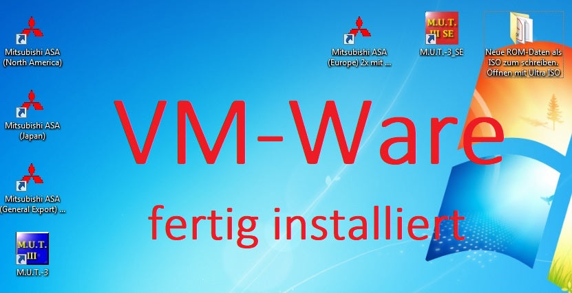 Mitsubishi M.U.T-II SE PRE 20091-00 veröffentlicht 09.2020 + ECU Rewrite ROM Data 2009-2018 + Mitsubishi ASA v.1.8.0.0 + Pauschalpreis-Handbuch (VM-Ware)