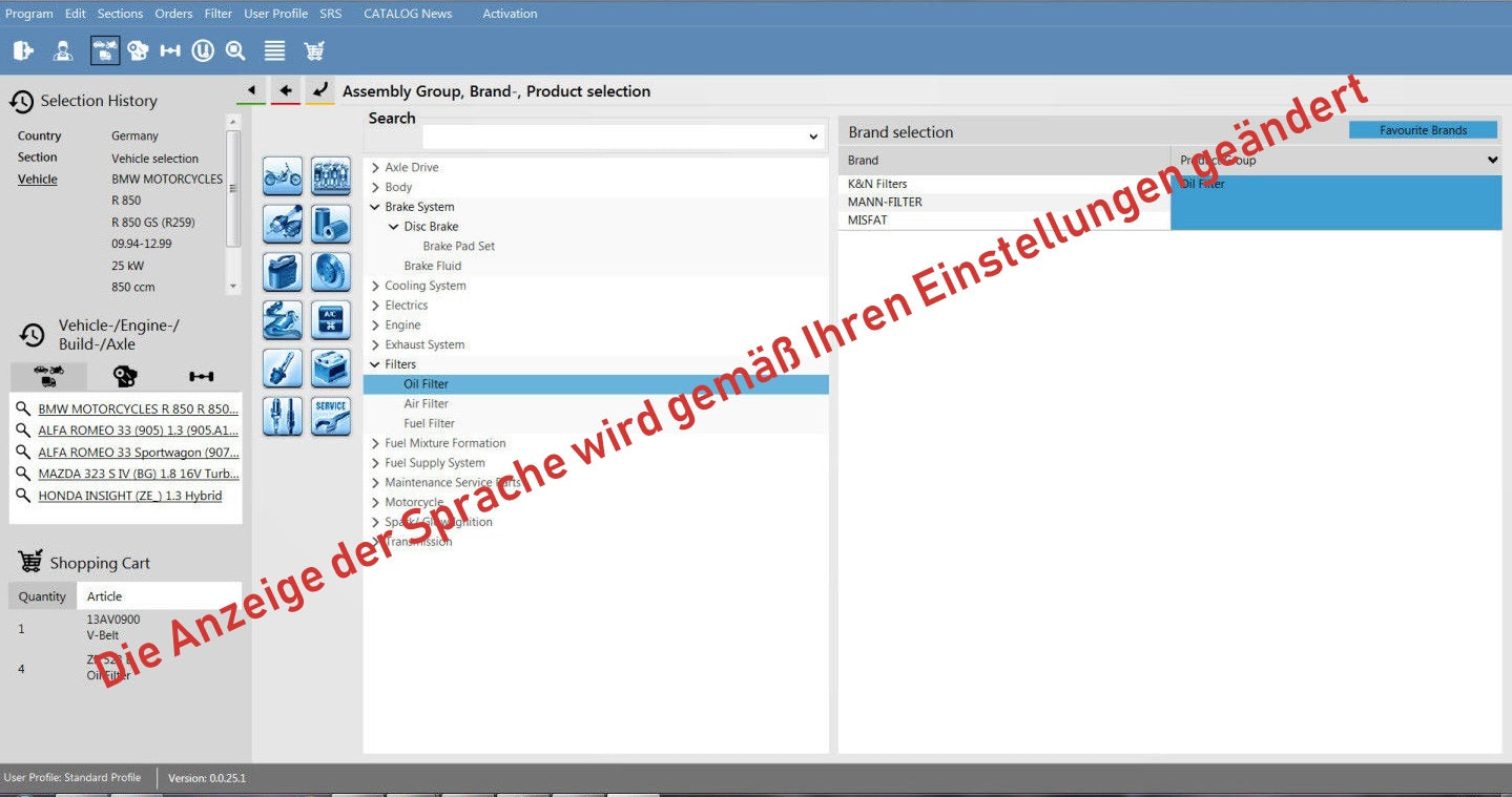 ​TecDoc 4Q.2018 Teile-Katalog, Vollversion Mehrsprachig als ISO