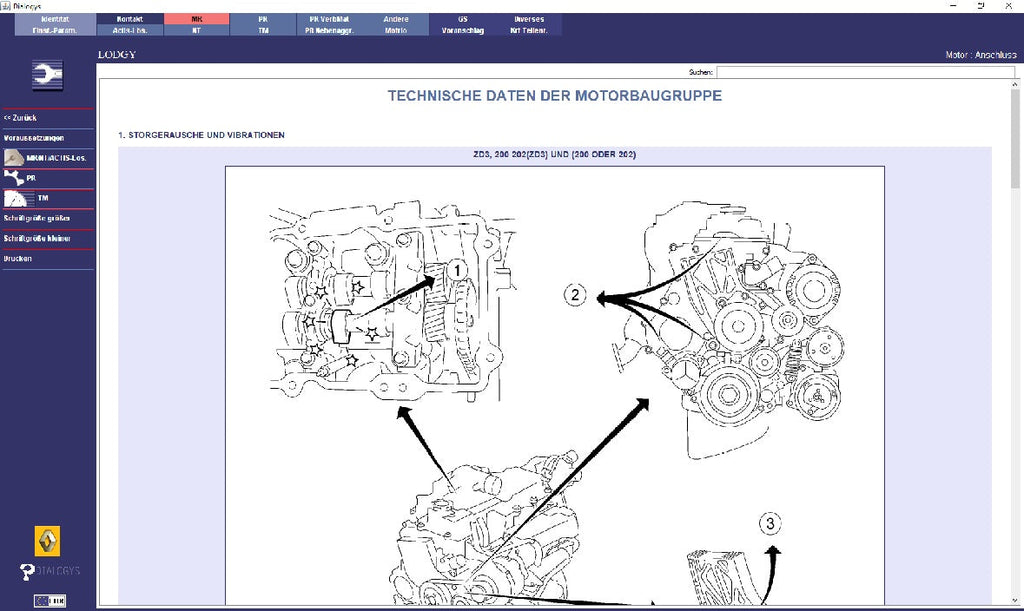 Renault Dacia Dialogys 05/2019 Applikation Programm 7.5.6 Version 4.82, sehr selten! komplett in Deutsch, incl. Motrio v.4.72