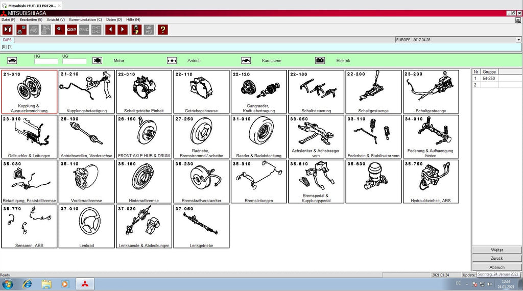 Mitsubishi M.U.T-II SE PRE 20091-00 veröffentlicht 09.2020 + ECU Rewrite ROM Data 2009-2018 + Mitsubishi ASA v.1.8.0.0 + Pauschalpreis-Handbuch (VM-Ware)