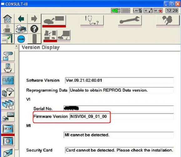 NISSAN Consult III neueste v. 9.21.01 Software, v9.18 als Geschenk dabei