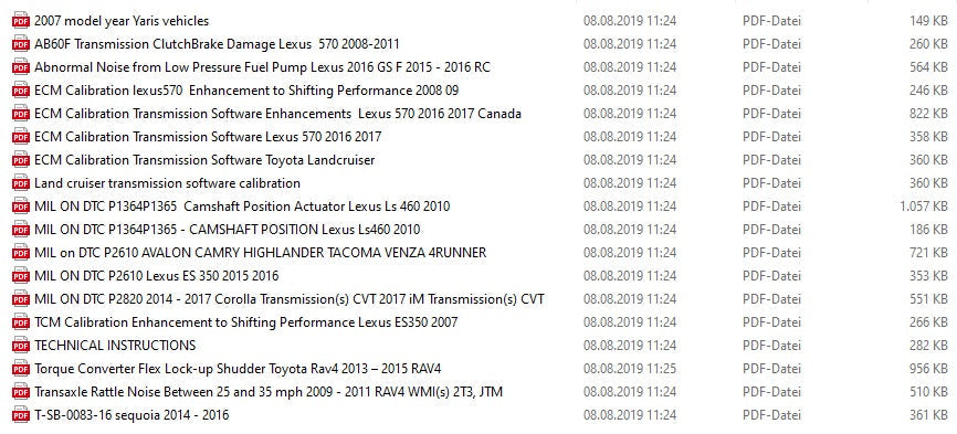 Techstream Version 14.20.019 für Toyota und Lexus GTS – Diagnose  Erscheinungsdatum: 07.2019