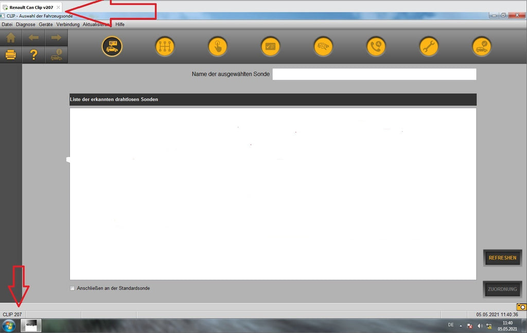 Renault Dacia CanClip 209 + Reprog 191 (20. 07. 2021) als VM Ware fertig installiert, Deutsch. Läuft unter allen Windows Systemen ab Win 7 64bit