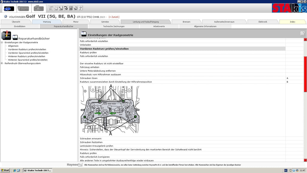 Stahlgruber Haynes Pro 2017.3 Technik besser und Neuer als Auto-data oder Vi-vid, inc. STAKIS Ersatzteilkatalog Ohne Bilder der Ersatzteile von 12/2017.