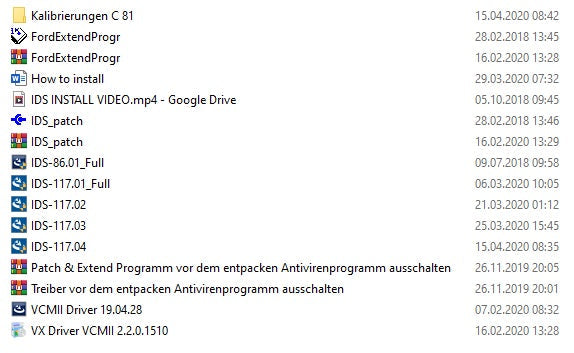 Ford IDS 118.04 + Kalibrierung C 81 Vollversion, Diagnosesoftware, Stand 07.2020