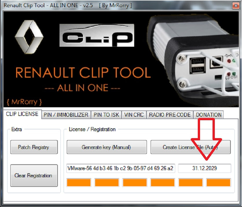 Renault Dacia CanClip 207 + Reprog 191 (25. 04. 2021) als VM Ware fertig installiert, Deutsch. Läuft unter allen Windows Systemen ab Win 7