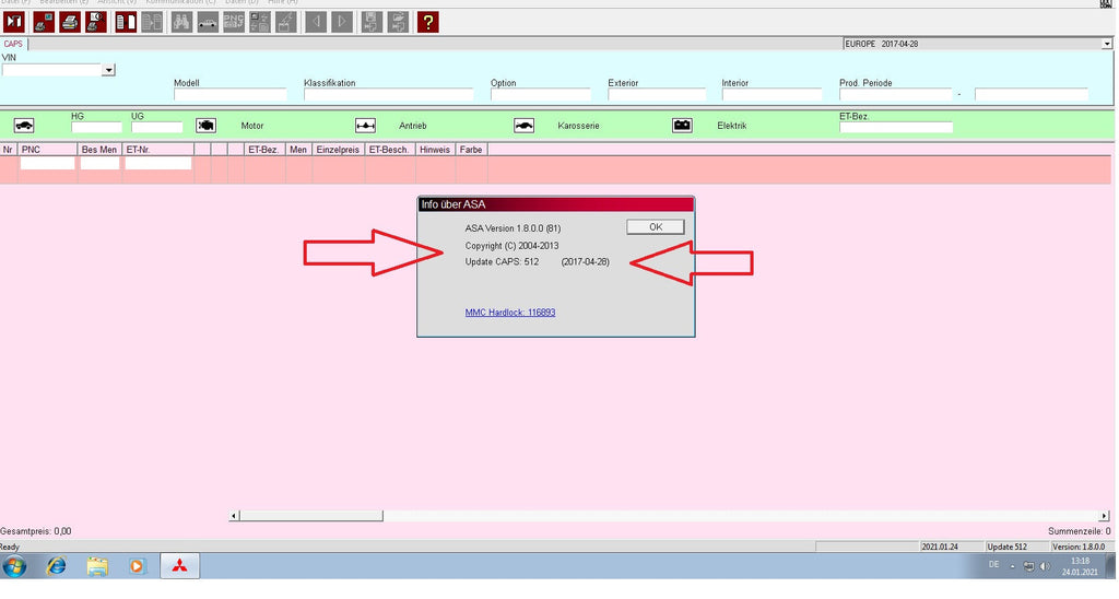 Mitsubishi M.U.T-II SE PRE 20091-00 veröffentlicht 09.2020 + ECU Rewrite ROM Data 2009-2018 + Mitsubishi ASA v.1.8.0.0 + Pauschalpreis-Handbuch (VM-Ware)