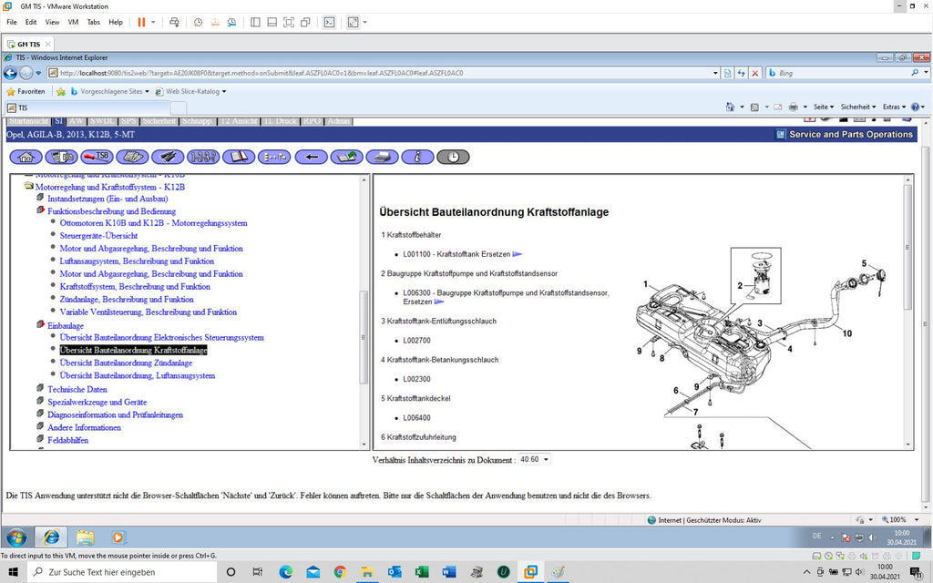 Opel Vauxhall Global TIS  v36.0 V32 Reparaturanleitungen, (Stromlaufpläne nur teilweise) usw., fertig installiert und freigeschaltet. Kein Ablauf