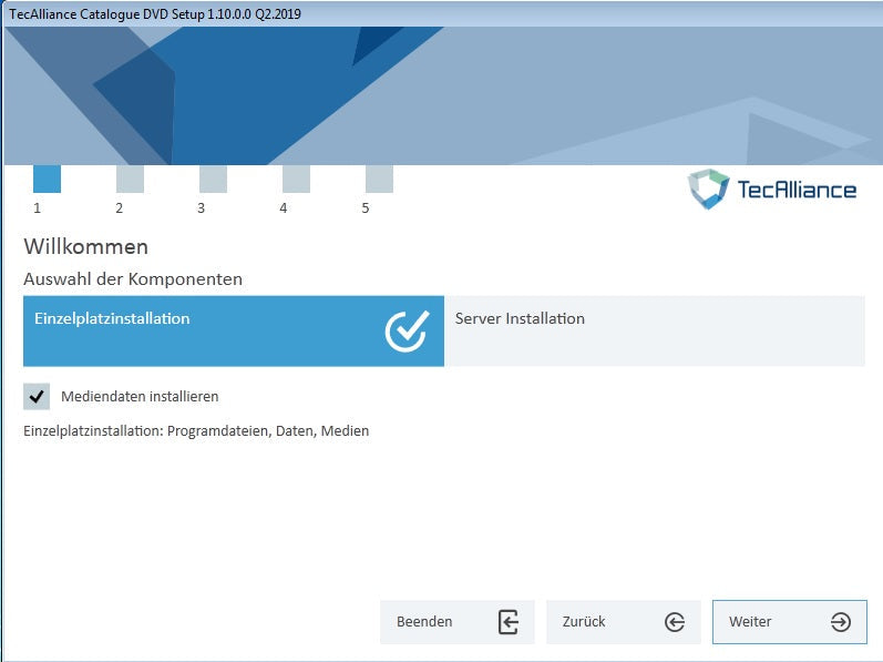 Teile-Katalog Tec-Alliance 2Q.2019 , Vollversion fertig installiert