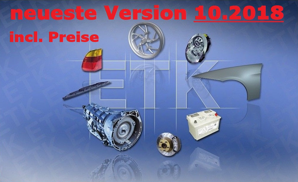 BMW ETK/EPC 10.2018 neuester Ersatzteilkatalog v. 3.1.80 inkl. globale Preisdatei