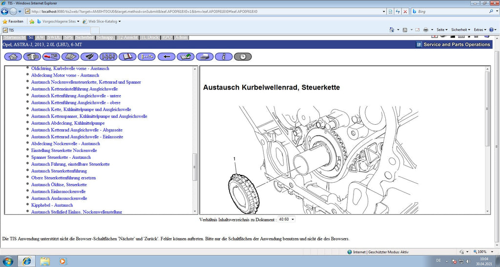 Opel Vauxhall Global TIS  v36.0 V32 Reparaturanleitungen, (Stromlaufpläne nur teilweise) usw., fertig installiert und freigeschaltet. Kein Ablauf
